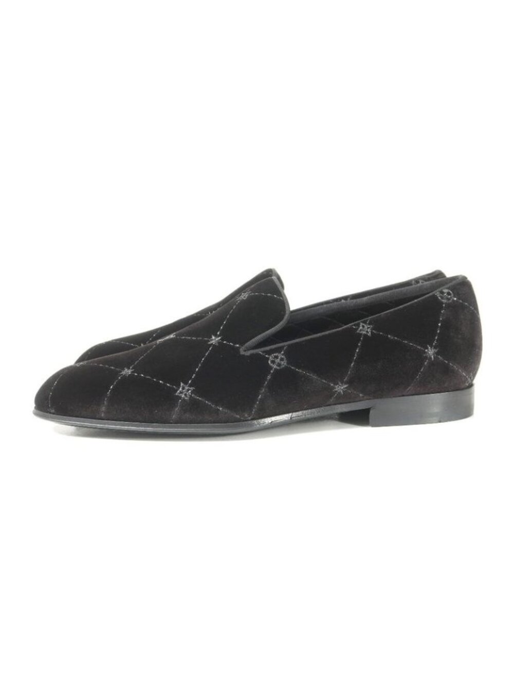 Louis Vuitton Auteuil Loafers 5.5 Velour Slip Ons - Picture 2 of 9